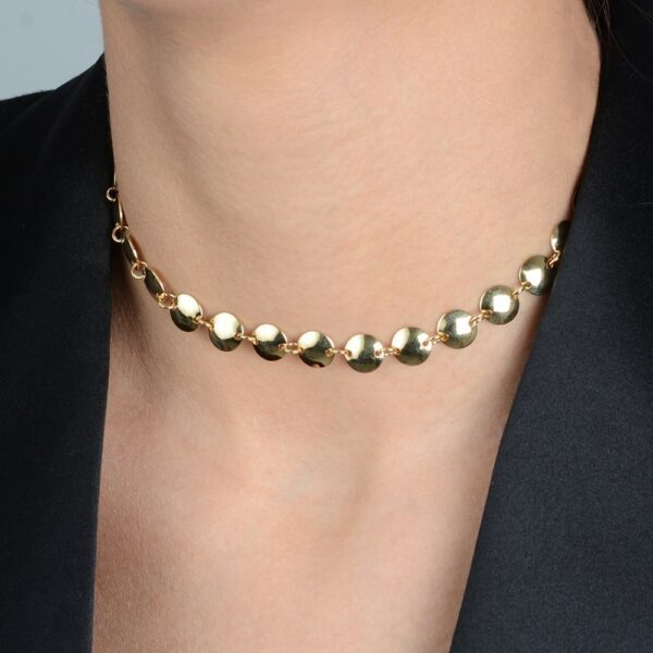 Chocker Dourada Esferas com Extensor - Imagem 2